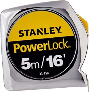 Stanley Power Lock Tape Measure, 5M/16 Inch