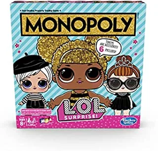 Monopoly Game: L.O.L. Surprise! Edition Board Game For Kids Ages 8 And Up