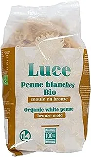Luce Organic White Penne, Bronze Mold, 500g