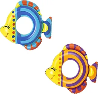 حلقات السباحة السمكية الصديقة من بيست واي ، قد يختلف اللون ، ألوان متنوعة