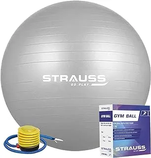 Strauss Anti Burst Gym Ball With Foot Pump