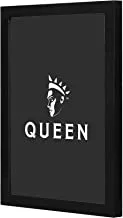 Lowha Queen Grey Wall Art Wooden Frame Black Color 23X33Cm By Lowha