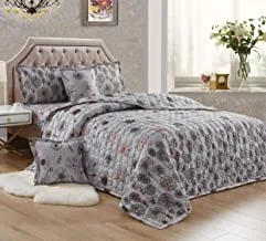 Moon Compressed Comforter Set, 6 Pieces, King Size, Floral, Hxsx-002