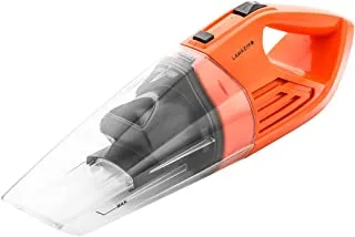 Lawazim Portable Car Vacuum Cleaner Cordless Rechargeable With Stainless Steel Filter 40W, Orange/Black, 01-7600-02