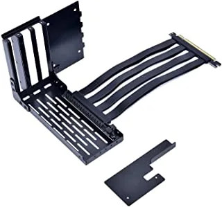 LIAN LI LANCOOL II-1X Premium PCI-E x16 3.0 Black Extender Riser Cable 200mm and Cover Bracket for LANCOOL II/LANCOOL 2/LANCOOL Two - LANII-1X