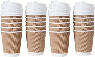 Hotpack Twin Pack Kraft Paper Cup, 8oz, 20 Pieces - Pack of 1