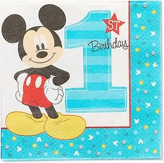 Mickey's Fun To Be One Luncheon Napkins,16 - 2 ply, Party Supplies