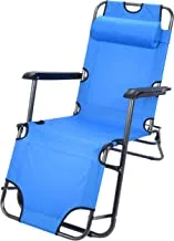 Foldable chair and bed for camping trips 2x1