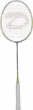 DSC Nano Lite 700 Graphite Strung Badminton Racquet With Free Head cover (Silver/Gold) | For Intermediate Players | 92 grams | Maximum String Tension - 26lbs