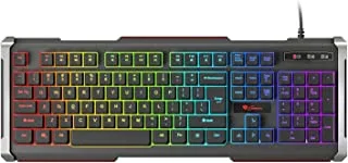Genesis Gaming Keyboard Wired With Anti Ghosting Rgb Back Light Spill Resistant Durable Body, Water Proof Construction,Multimedia Keys, Functional Keyboard For Gamers- Compatible With Windows - Rgb
