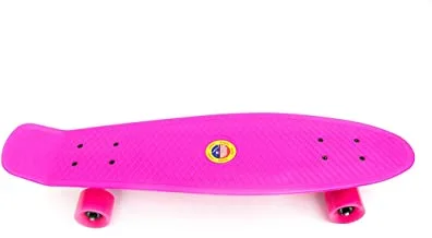 skateboard By Funz Cruiser Skateboard, Retro Plastic Complete Skateboard for Boys and Girls, Non-Slip Skateboard Size 67 X 18 Cm for Kids Boys Girls Teens Adults Youths And Beginners, Pink