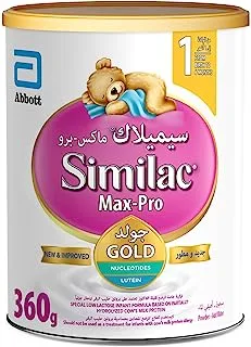 Similac Max Pro Stage 1 Formula Baby Powder Milk, 360 g