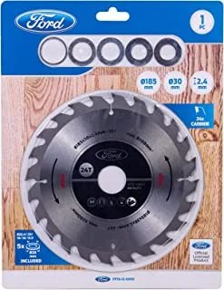 Ford Tools Saw Blade for Precise and Efficient Cutting,Aluminum Cutting,Tipped Circular Saw Blade For Wood Cutting,2.4mm,Accessory Circular, White, FPTA-12-0005