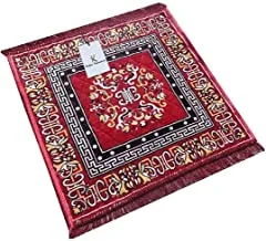 Kuber Industries Red Pooja Aasan, Mat (2 Ft X 2 Ft), Red, 60x60x1 cm