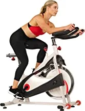 Sunny Health & Fitness Premium Indoor Cycling Exercise Bike, 40 LB Flywheel, Belt/Chain Drive Optional