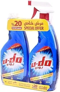 U-Do Liquid Spray منظف النوافذ - 700 مل × 2