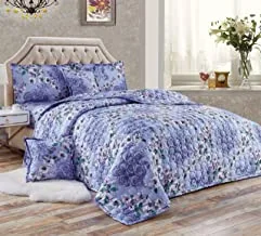 Floral Compressed 4 Piece Comforter Set, Single Size