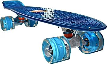 Lighted skateboard, AL-2025 - Transparent sky blue