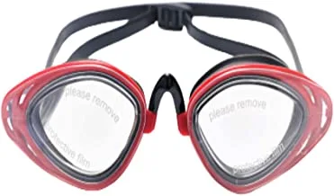 Hirmoz Pc Lenses Swimming Goggles Silicone, Black