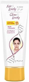 Glow & Lovely Formerly Fair & Lovely Face Cream With Spf 30 Advanced Multi Vitamin For Glowing Skin, 100G