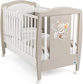 Cam wooden cot - orso white bear