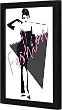 Lowha Lwhpwvp4B-326 Black Pink Fashion Wall Art Wooden Frame Black Color 23X33Cm By Lowha