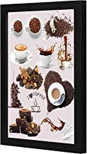 LOWHA mult coffee Wall art wooden frame Black color 23x33cm By LOWHA
