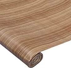 Kuber Industries Lining Design Pvc Wardrobe Kitchen Drawer Cupboard Cabinet Shelf Mat, Shelf Liner 5 Mtr (Brown)
