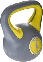 York Fitness Vinyl Kettlebell 8kg - Home Gym Equipment Perfect for Bodybuilding Weight Lifting Training Kettlebell