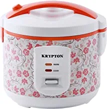 Krypton Rice Cooker 1.5 L Rice Cooker with Steamer | Non-Stick Inner Pot, Automatic Cooking, Easy Cleaning, High-Temperature Protection - Make Rice & Steam Healthy Food & Vegetables - 2 Year Warranty