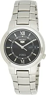Men's Seiko 5 Automatic Watch With Analog Display And Stainless Steel Strap Snka23K1
