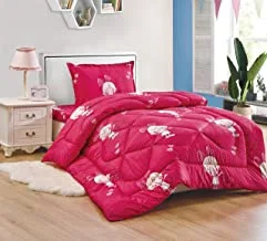 3 Piece Single Crib Bedding Set Includes Comforter, Crib Sheet, Pillow Sham, Coverlet, Lightweight Reversible Comforter, Suitable for All Seasons