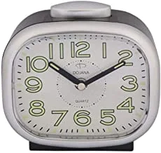 Dojana Alarm Clock, Silver And White, Dag034