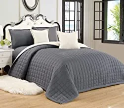 6-Piece King Size Comforter Set (Includes 1 Comforter, 1 Bed Sheet, 2 Pillow Shams and 2 Pillow Shams) Reversible Comforter, All Time Coverlet
