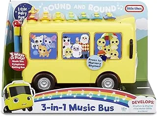 Little Baby Bum 3-in-1 Music Bus with Songs, Xylophone and Push Vehicle