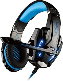 Datazone 21 Headphones For Smart Devices, Gaming Headset, With Microphone Volume Control, Compatible With Pc, Laptop, Xbox, Playstation G9000 (Blue), Medium, Wired