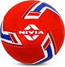 Nivia SPINNER Football (Red, Size 5) | Machine Stitched | 32 Panel | Hobby Playing Ball | Soccer Ball | England