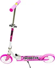 Funz Scooter For Kids Ages 6-12 And Up And Scooter For Adults, Big Wheels, Adjustable Handle, Rear Fender Brake Foldable Kick Scooters For Teens, Pink, Medium, To-50002259