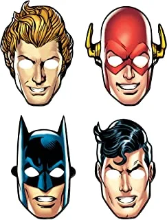 Justice League Paper Masks 8pcs