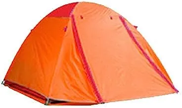 3 Season Backpacking Camping Tent Orange 220 * 215*(137+6) cm