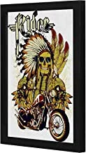 LOWHA LWHPWVP4B-1328 Rider Wall art wooden frame Black color 23x33cm By LOWHA