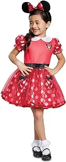 Disguise Disney Minnie Mouse Girls' Costume, Red, Medium/(3T-4T) 11981M
