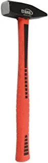 BMB Tools Fiber Handle Hammer 200g Red/Black |Heavy Duty Blacksmith’s Hammer|Fiberglass Handle with Rubber Grip Cross Peen Hammer for Construction, Splitting Wood