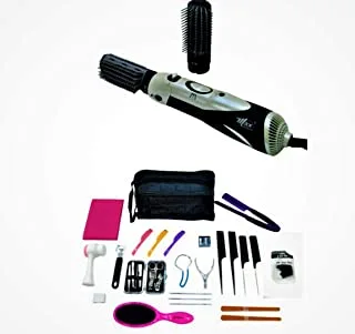 Max Elegance Set of Beauty Bag Tools with Hair Styler, Hair Care, Skin Care and Nail Care, 32 Pieces - Pack of 1