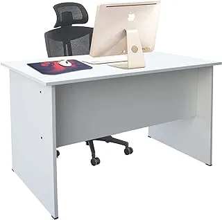 Mahamayi ContraGaming MP1 100x60 White Writing Table & AM P016 Black & Red Gaming Mousepad - Stylish, Spacious, and Comfortable Setup for Work and Play