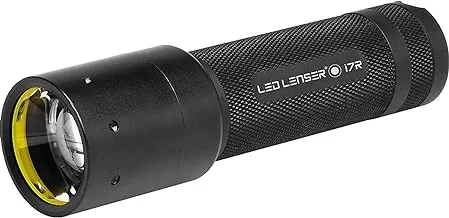 Led Lenser I7Dr Industrial Rechargeable Led Flashlight With Double Charger, 220 Lumens, Black, Ll5807-Dr