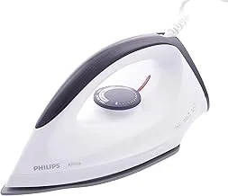 Philips Dry Iron - Non-Stick & Scratch Resistant Aluminum Soleplate - 1200W - 50/60Hz - GC160/07