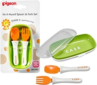 Pigeon Spoon and Fork Set with Travel Case