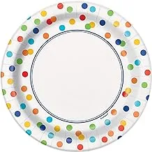 Rainbow Polka Dot Plates 7