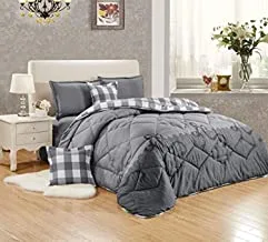 Medium filling comforter set, 6 piece, king size